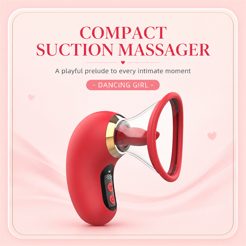 Clitoral Suction & Tongue-Licking Massager | 3 Suction + 9 Licking Vibration Modes, IPX7 Waterproof