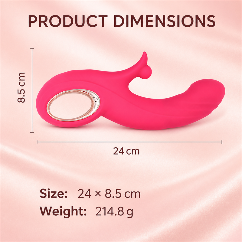 Heated Thrusting Dual-Stimulation Vibrator | 10 Vibration Modes, 39°C Warming & Magnetic Rechargeable