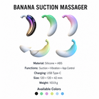Banana Suction Vibrator | Suction, 9 Vibration Modes & App Control