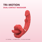 2026 Tri-Motion Dual-Contact Massager | Tapping & Vibration