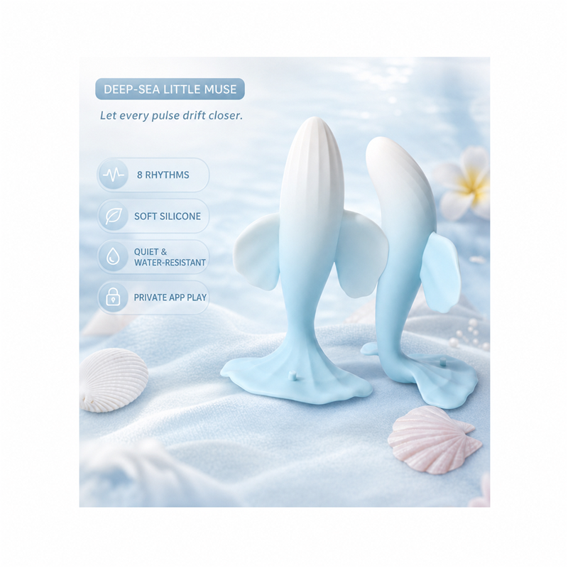 Mermaid Muse App-Controlled Massager | 8 Rhythms & Tapping