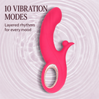 Heated Thrusting Dual-Stimulation Vibrator | 10 Vibration Modes, 39°C Warming & Magnetic Rechargeable