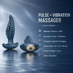 Octopus Textured Anal Massager for Men & Women | Tapping + 10 Vibration Modes, Waterproof & Magnetic Rechargeable