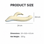 Dual-Zone Warming Personal Massager – 8 Vibration Patterns, Textured Contact & IPX6 Water Resistance