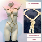 Knotted Temptation Adjustable Rope Harness – Open-Frame Full-Body Bondage Lingerie