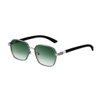 Geometric Frames, Fashion Sunglasses | Wood-Grain Temple for travel and street-style outfits | JD-2A670-2