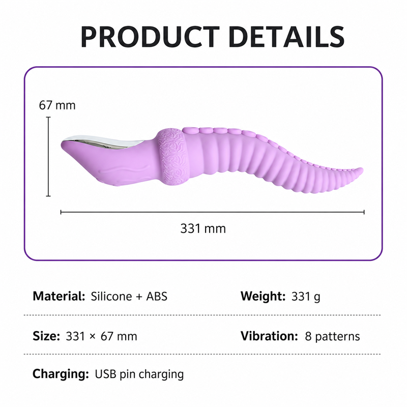 Dual-Texture Vibrating Massager | Flexible Ridges &amp; Raised Contact Points  Description:
