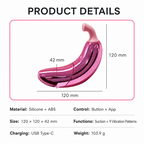Banana Suction Vibrator | Suction, 9 Vibration Modes & App Control