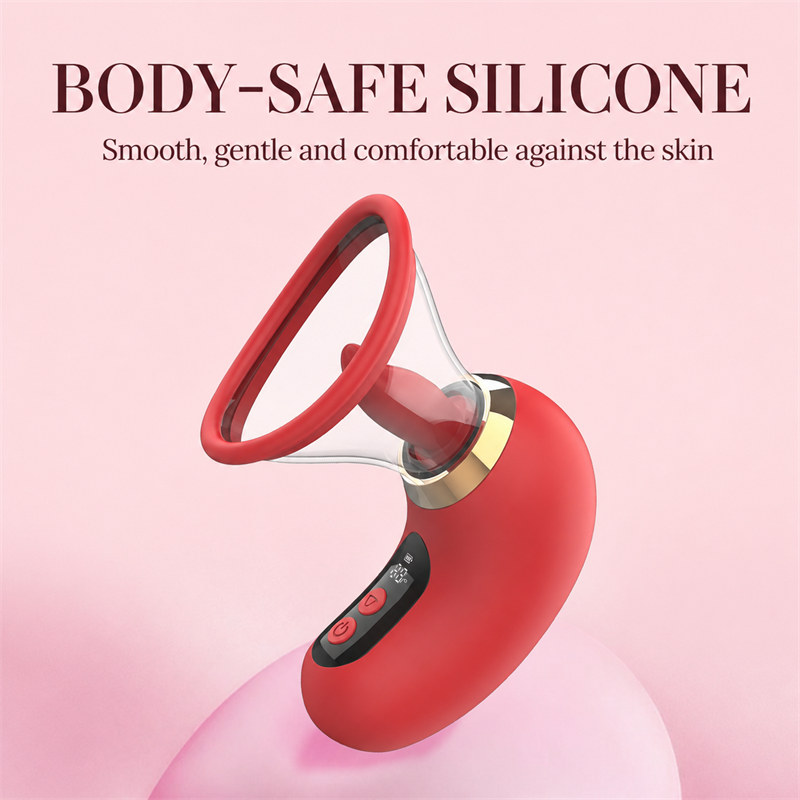 Clitoral Suction & Tongue-Licking Massager | 3 Suction + 9 Licking Vibration Modes, IPX7 Waterproof