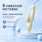 Dual-Zone Warming Personal Massager – 8 Vibration Patterns, Textured Contact & IPX6 Water Resistance
