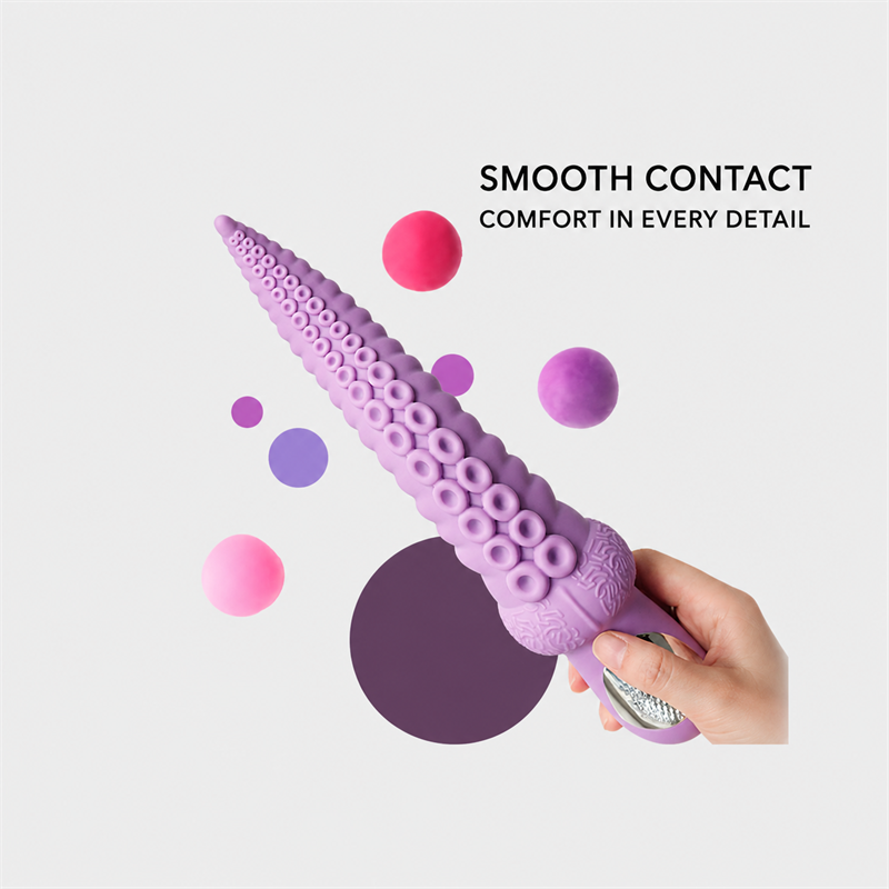 Dual-Texture Vibrating Massager | Flexible Ridges &amp; Raised Contact Points  Description: