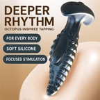Octopus Textured Anal Massager for Men & Women | Tapping + 10 Vibration Modes, Waterproof & Magnetic Rechargeable