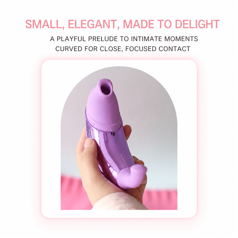 Banana Suction Vibrator | Suction, 9 Vibration Modes & App Control