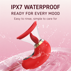 Clitoral Suction & Tongue-Licking Massager | 3 Suction + 9 Licking Vibration Modes, IPX7 Waterproof