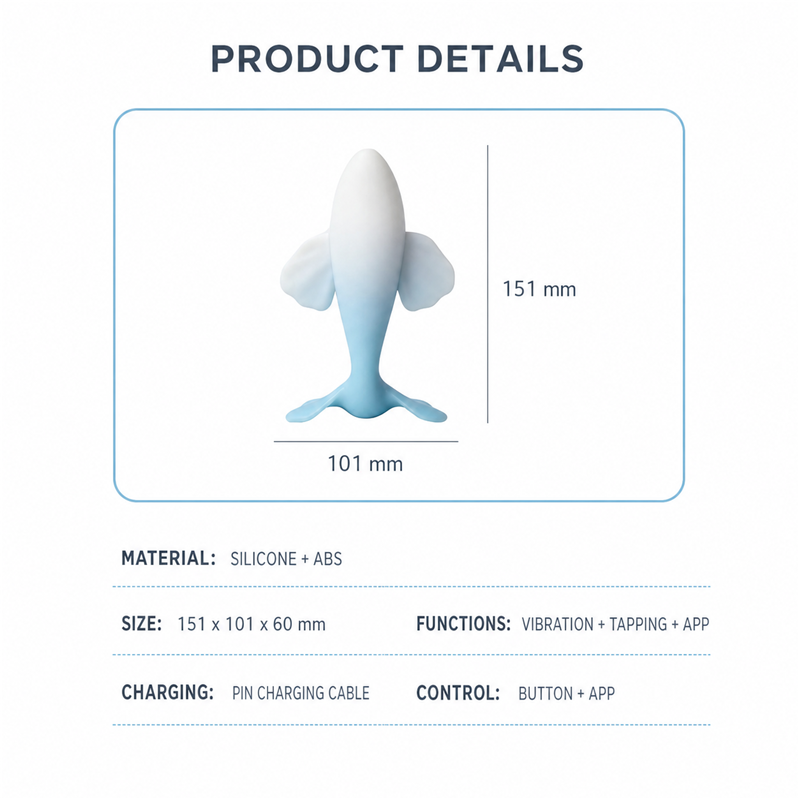 Mermaid Muse App-Controlled Massager | 8 Rhythms & Tapping