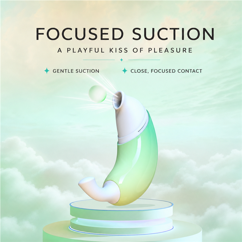 Banana Suction Vibrator | Suction, 9 Vibration Modes & App Control