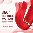 Action Thrusting & Tongue-Motion Pleasure Massager – 3 Modes × 10 Levels, Flexible Touch & IPX6 Water Resistance