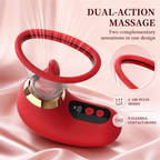 Clitoral Suction & Tongue-Licking Massager | 3 Suction + 9 Licking Vibration Modes, IPX7 Waterproof