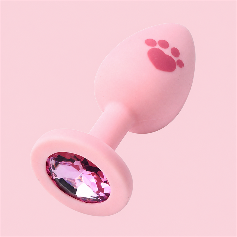 Fluffy Bunny Tail Plug with Paw Print | Cute &amp; Teasing Roleplay Accessory