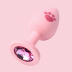 Fluffy Bunny Tail Plug with Paw Print | Cute &amp; Teasing Roleplay Accessory