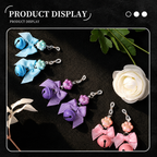 Cat Paw Bow Nipple Clamps with Bell Charms | Playful Sensual Breast Clips.