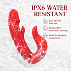 Action Thrusting & Tongue-Motion Pleasure Massager – 3 Modes × 10 Levels, Flexible Touch & IPX6 Water Resistance