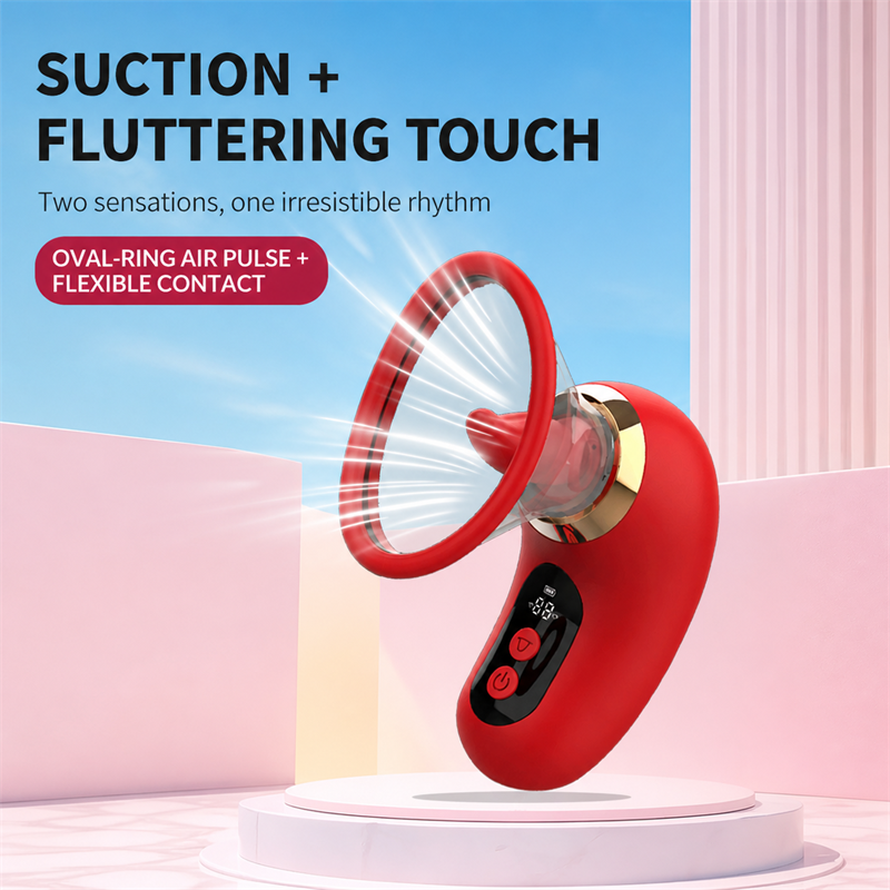 Clitoral Suction & Tongue-Licking Massager | 3 Suction + 9 Licking Vibration Modes, IPX7 Waterproof