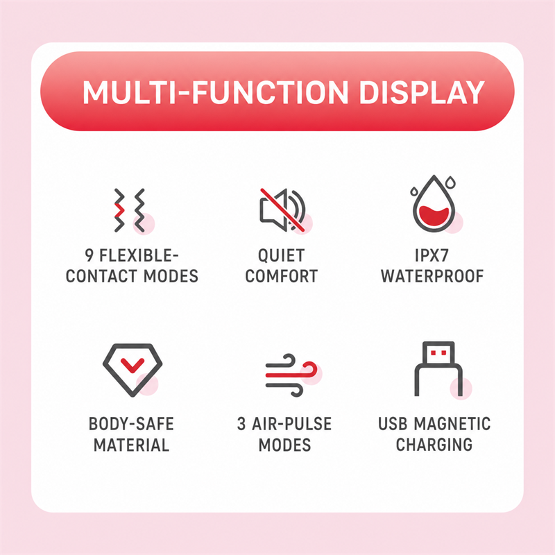 Clitoral Suction & Tongue-Licking Massager | 3 Suction + 9 Licking Vibration Modes, IPX7 Waterproof