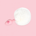 Fluffy Bunny Tail Plug with Paw Print | Cute &amp; Teasing Roleplay Accessory