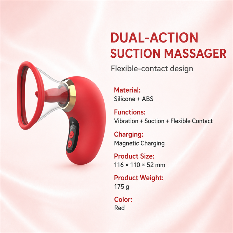 Clitoral Suction & Tongue-Licking Massager | 3 Suction + 9 Licking Vibration Modes, IPX7 Waterproof
