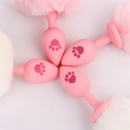 Fluffy Bunny Tail Plug with Paw Print | Cute &amp; Teasing Roleplay Accessory