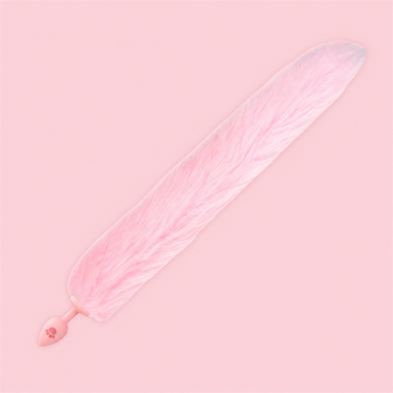 Fluffy Bunny Tail Plug with Paw Print | Cute &amp; Teasing Roleplay Accessory