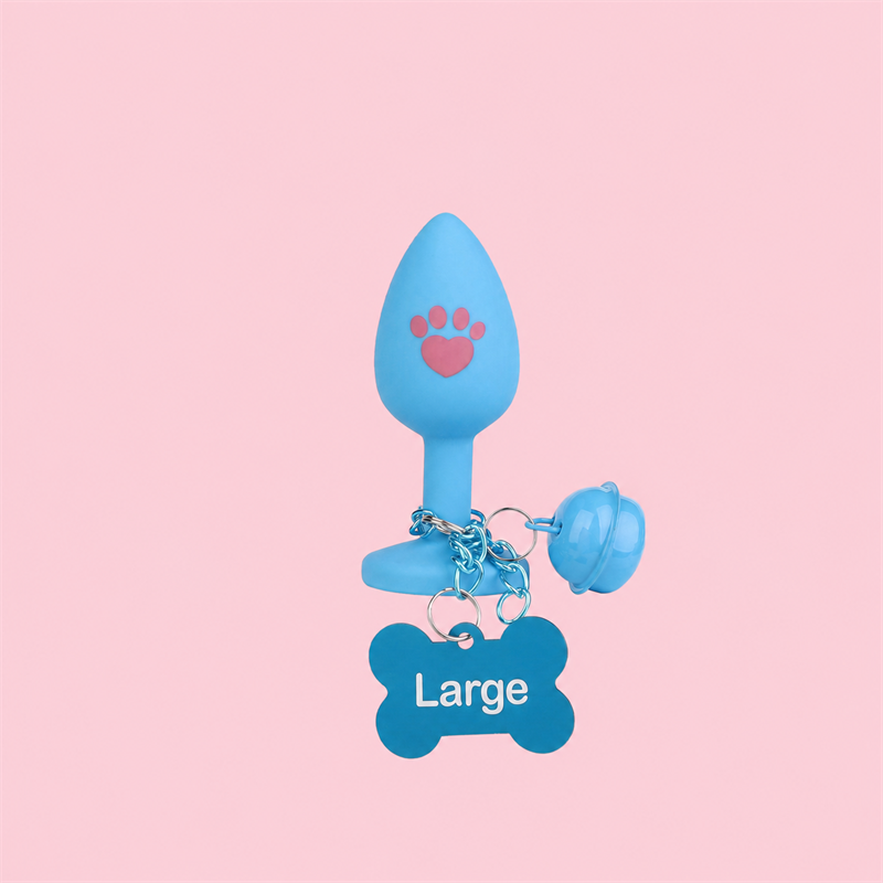 Fluffy Bunny Tail Plug with Paw Print | Cute &amp; Teasing Roleplay Accessory