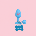 Fluffy Bunny Tail Plug with Paw Print | Cute &amp; Teasing Roleplay Accessory