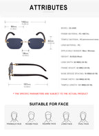 Geometric Fashion Sunglasses | for Travel, Street Style & Everyday Wear | ZX-3050