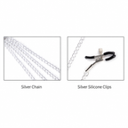 Bow & Bell Nipple Clamps with Chain | Sensual Adjustable Breast Play Accessory