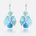Cat Paw Bow Nipple Clamps with Bell Charms | Playful Sensual Breast Clips.