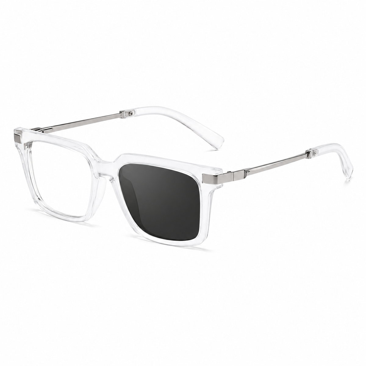 Square Frames, Photochromic Sunglasses | Spring Hinge for commuting and changing light | ZS-95018
