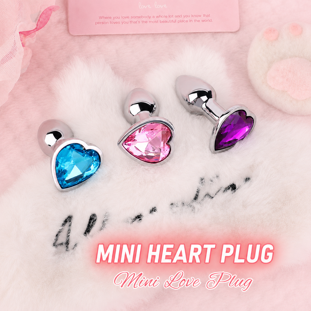 Heart Jewel Mini Butt Plug | Sensual Gem-Style Anal Toy