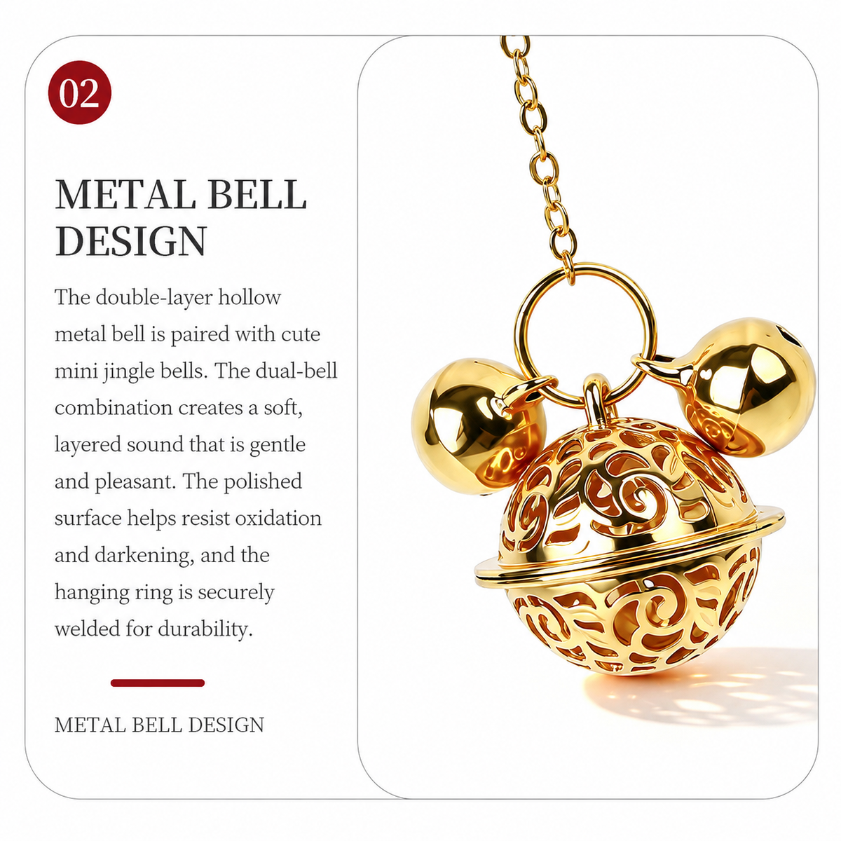 Title Bow Charm Tapered Butt Plug with Bell Pendant | Decorat