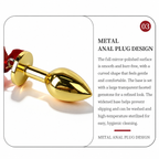Title Bow Charm Tapered Butt Plug with Bell Pendant | Decorat