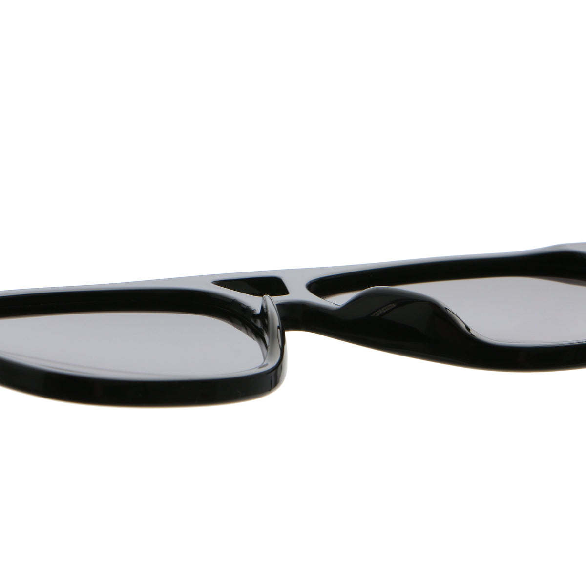 Oversized Square Navigator Sunglasses | Cutout-Bridge Metal-Accent Eyewear | 62133P
