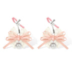 Lace Bow Nipple Clamps with Bell Charms | Adjustable Sensual Breast Play Clips