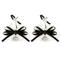 Lace Bow Nipple Clamps with Bell Charms | Adjustable Sensual Breast Play Clips