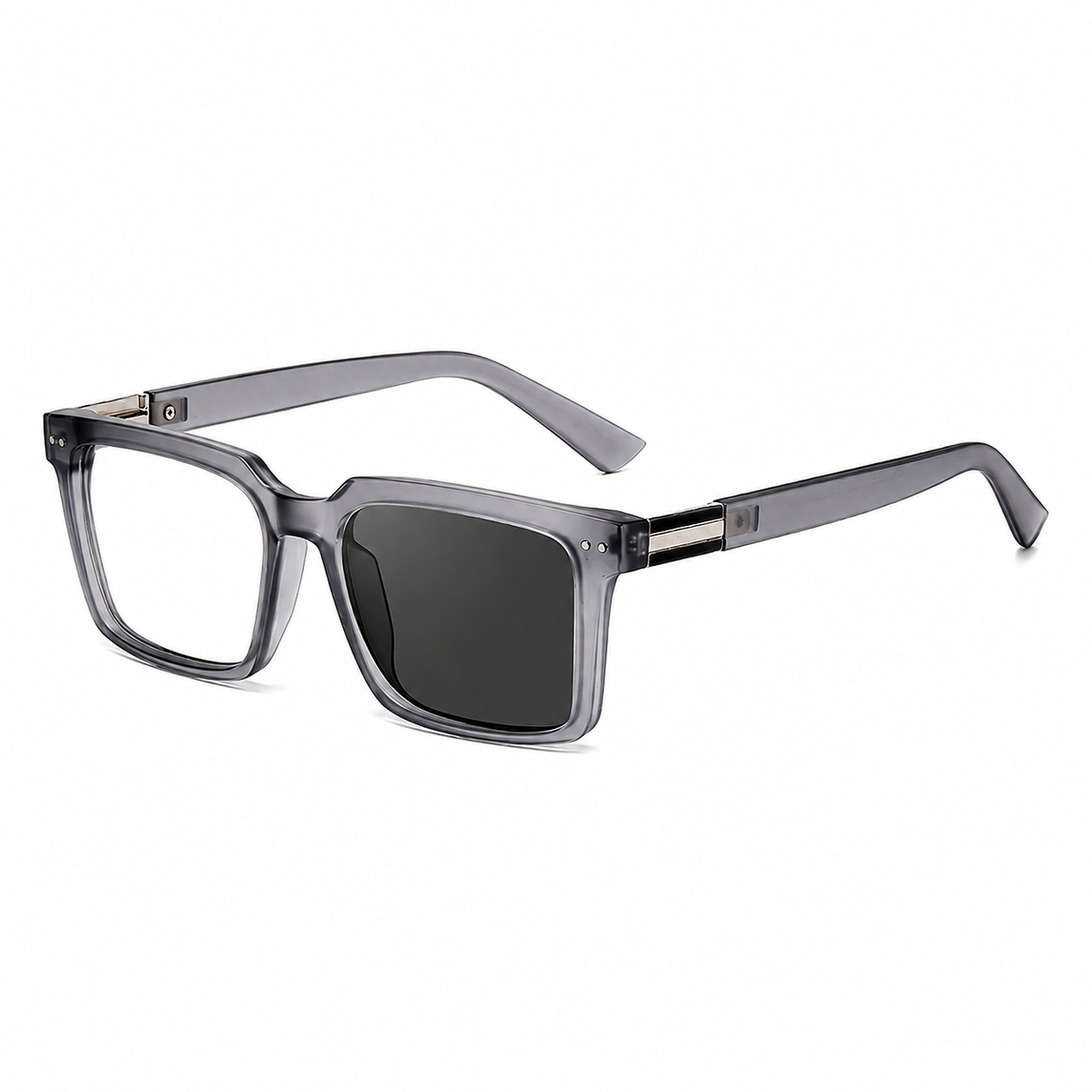 Square Frames, Photochromic Sunglasses | Spring Hinge for commuting and changing light | ZS-95020