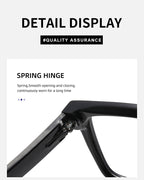 Statement Square Full-Rim Optical Glasses | Prescription-Ready Eyewear for Work and Daily Wear | HL-95041B
