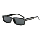 Wide Rectangular Sunglasses | Sculpted Temple Statement Eyewear | 98126