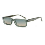 Wide Rectangular Sunglasses | Sculpted Temple Statement Eyewear | 98126