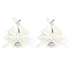 Lace Bow Nipple Clamps with Bell Charms | Adjustable Sensual Breast Play Clips
