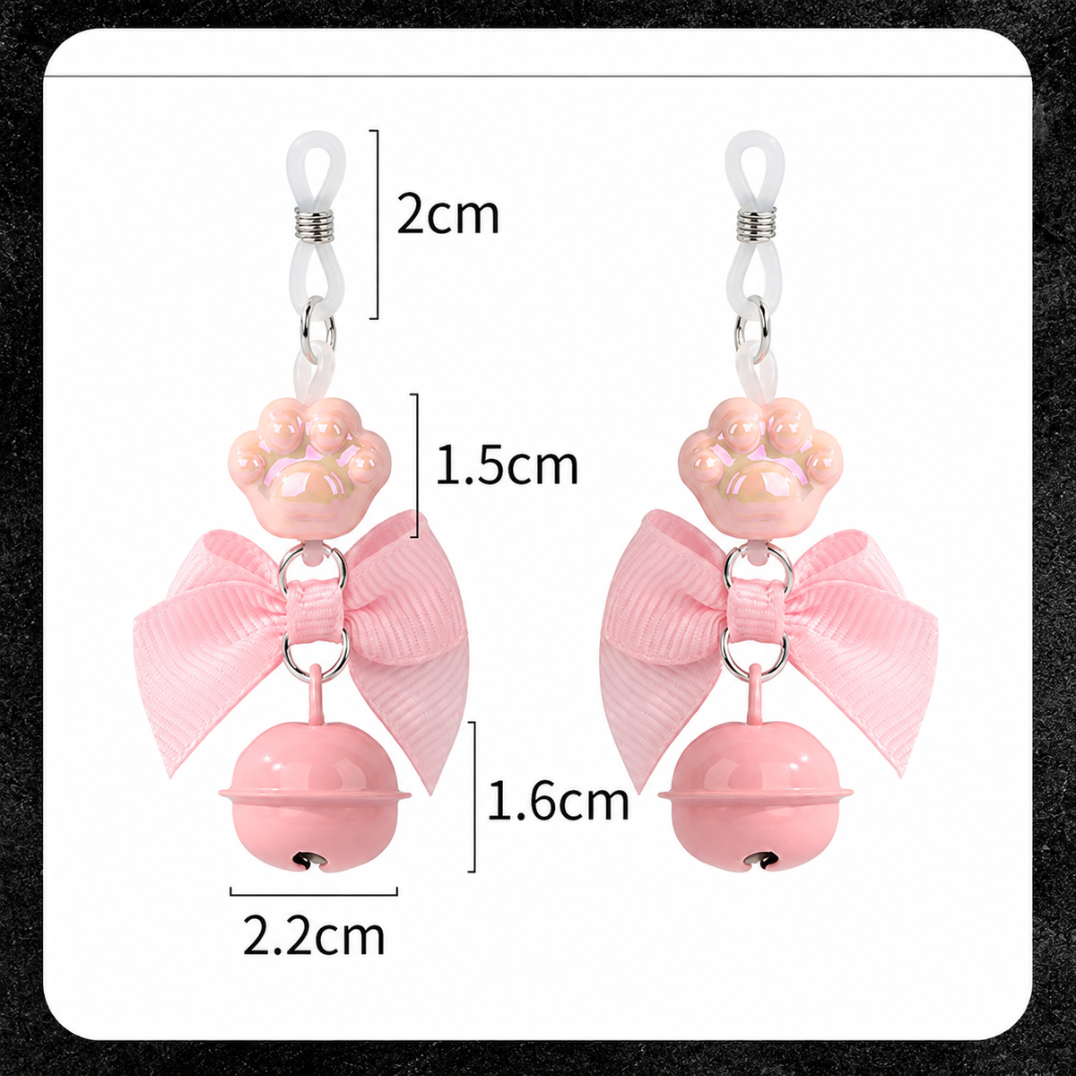 Cat Paw Bow Nipple Clamps with Bell Charms | Playful Sensual Breast Clips.